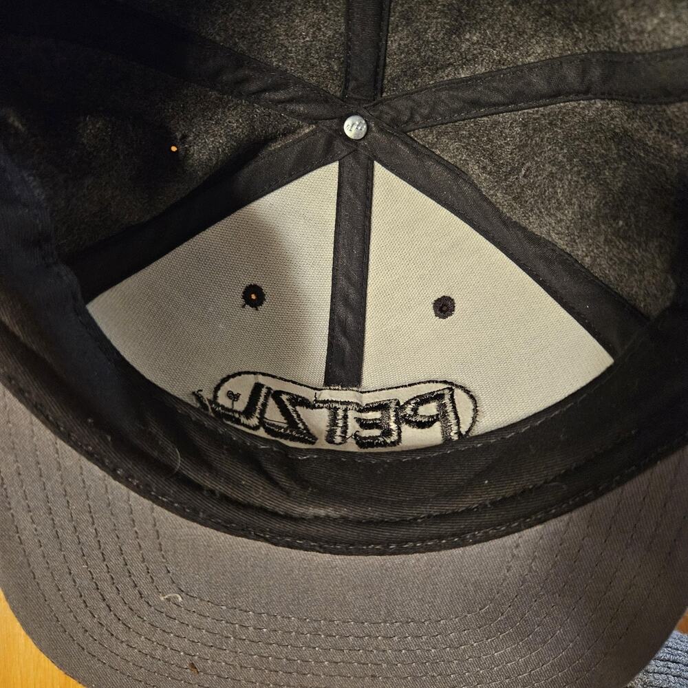 Petzl Hat Cap Snap Back Gray Wool Blend Felt Logo Mens One Size Outdoor - Picture 8 of 8